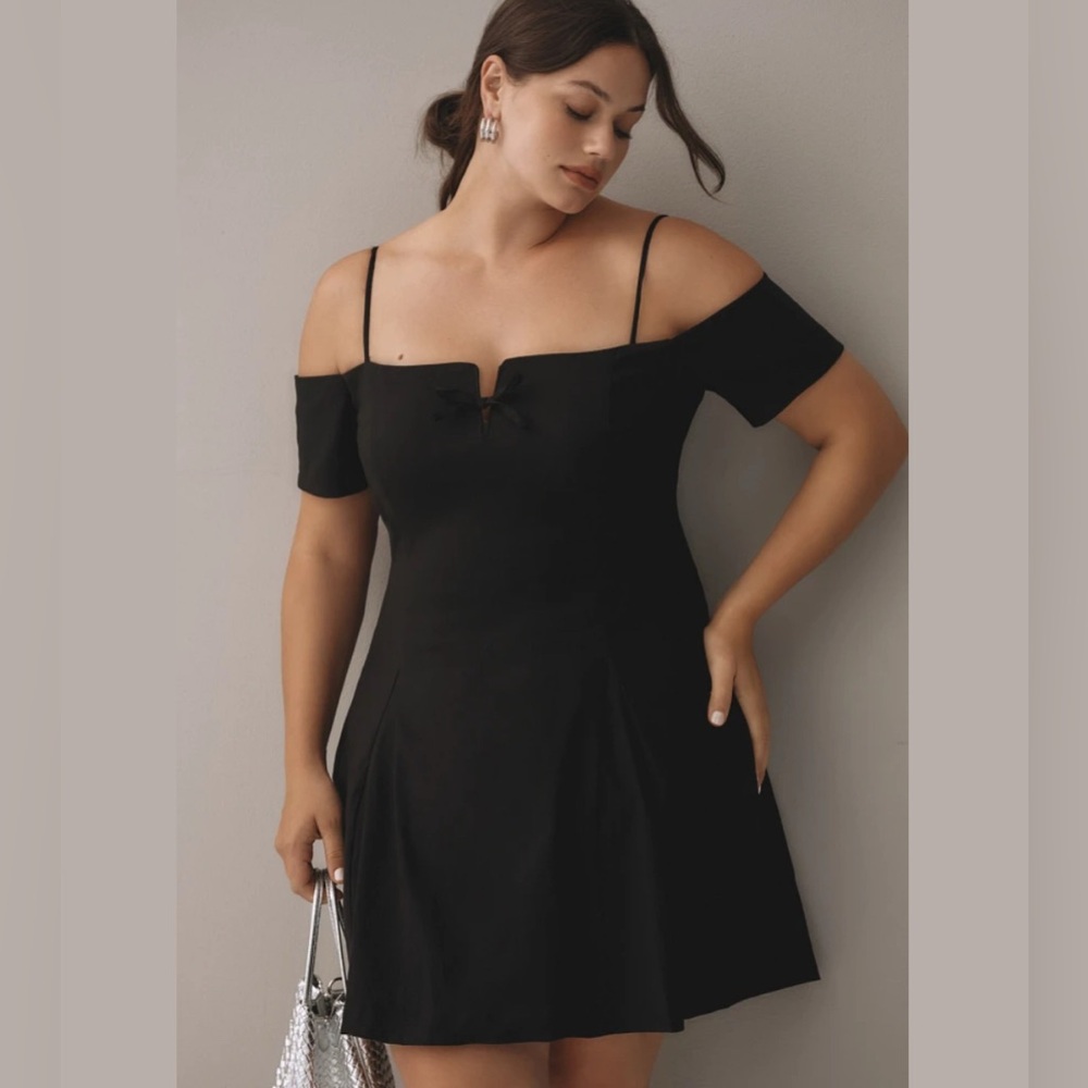 Maeve Black Fit and Flare Mini Dress NWT XL - Picture 7 of 16
